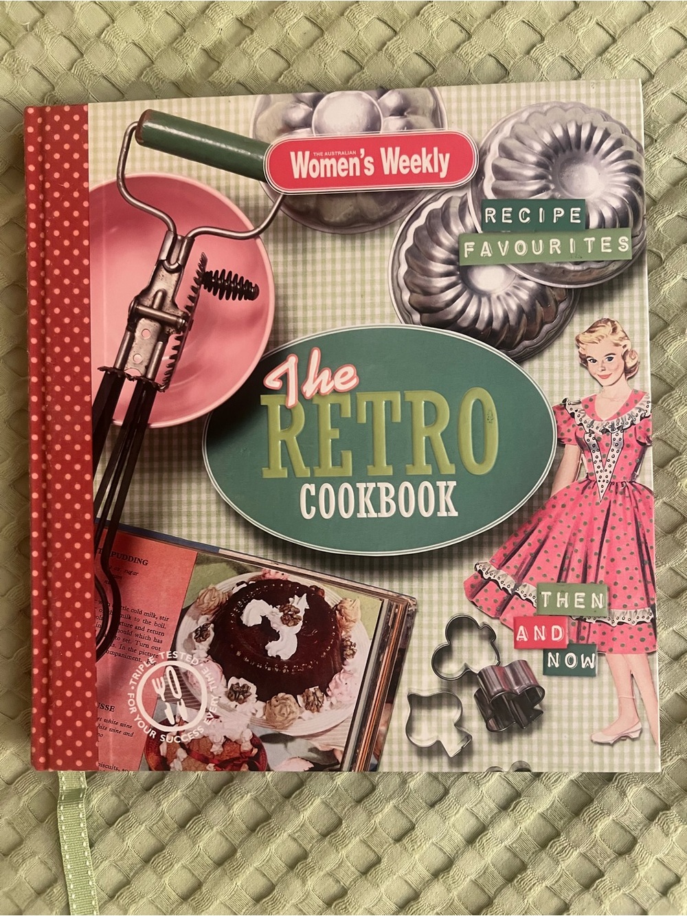 The Retro Cookbook Pink & Green Vintage Hard Cover by Australian Women’s Weekly